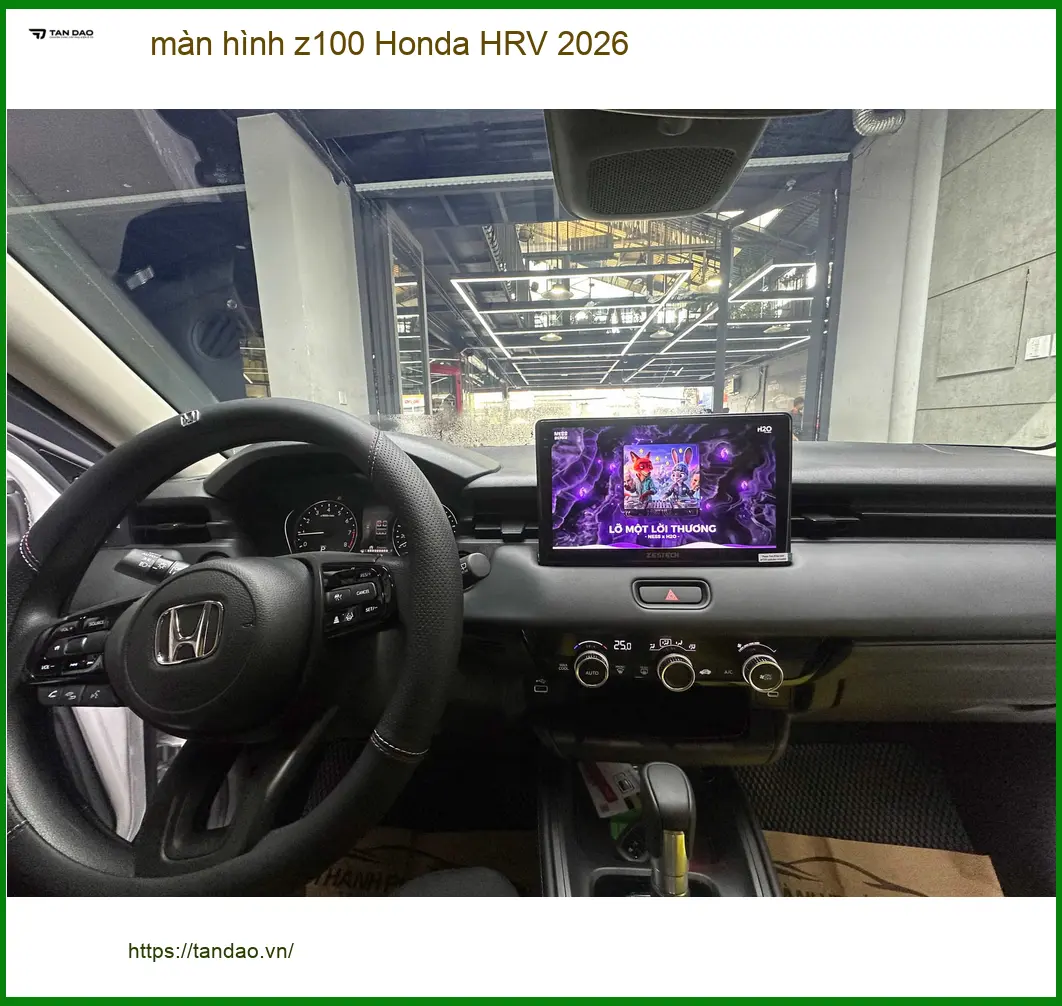 Chú Minh lắp màn hình Z100 cho Honda HRV 2026 tại Quận 3 ảnh thực tế 2