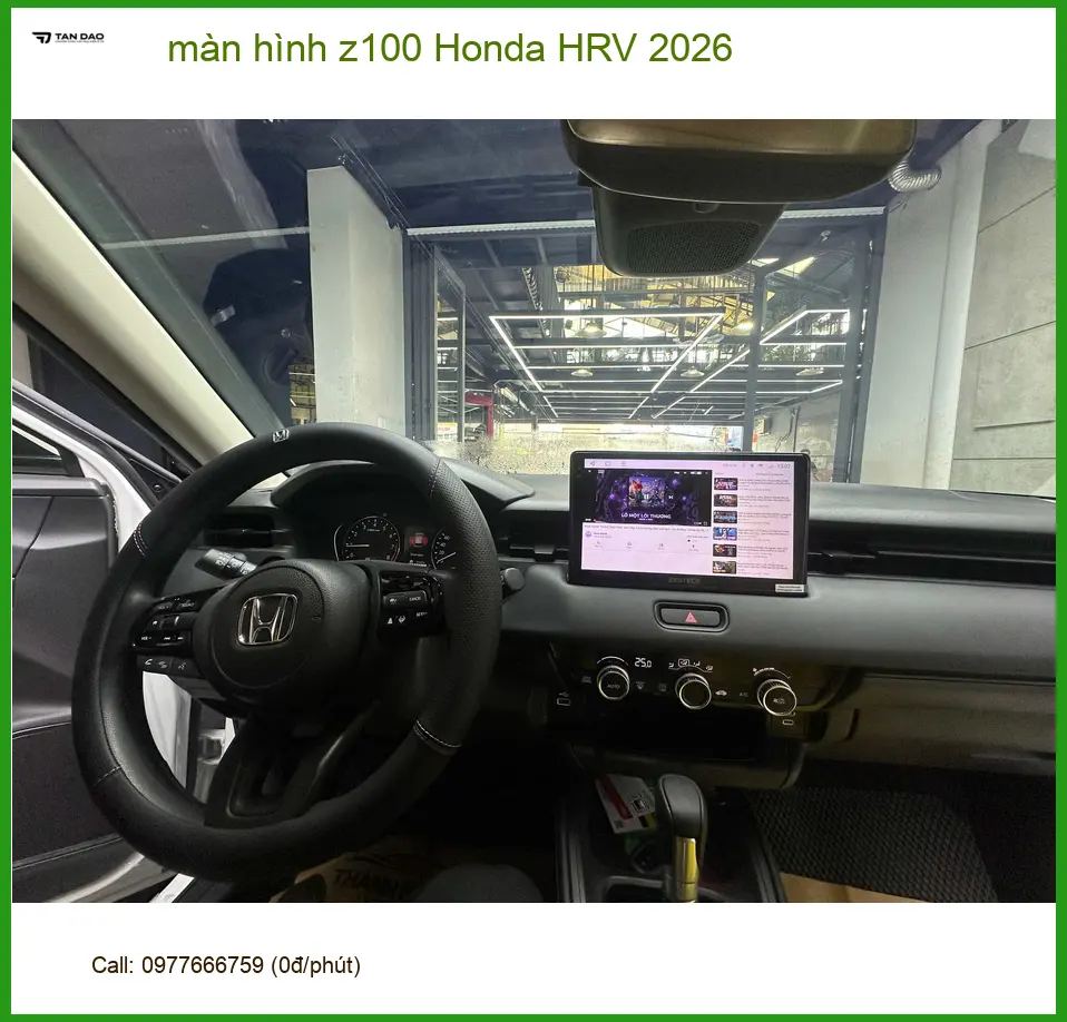 Chú Minh lắp màn hình Z100 cho Honda HRV 2026 tại Quận 3 ảnh thực tế 3