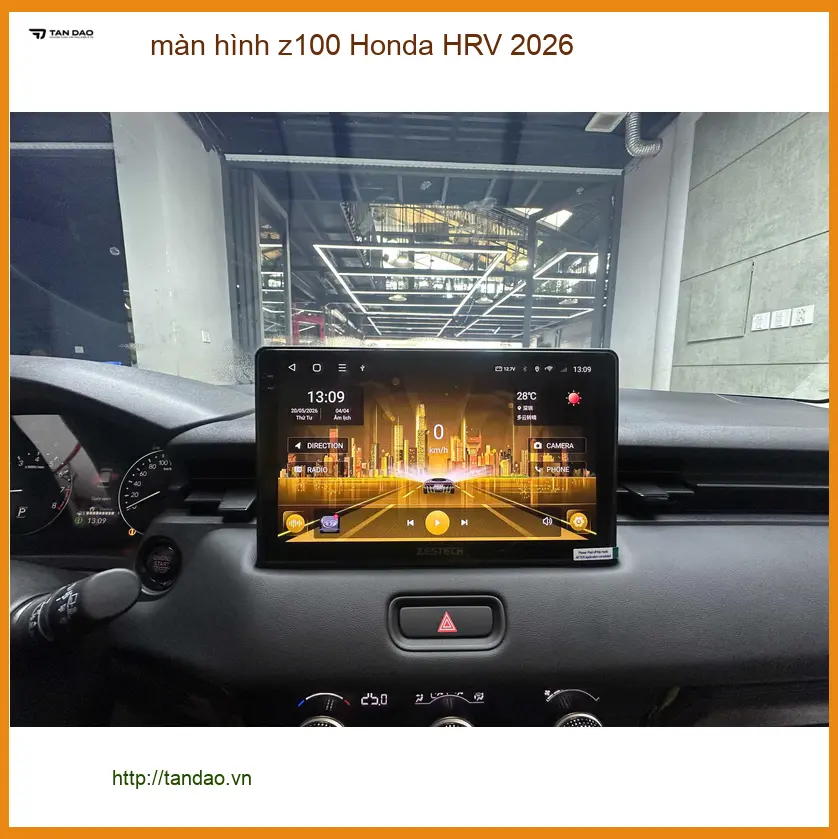 Chú Minh lắp màn hình Z100 cho Honda HRV 2026 tại Quận 3 ảnh thực tế 4