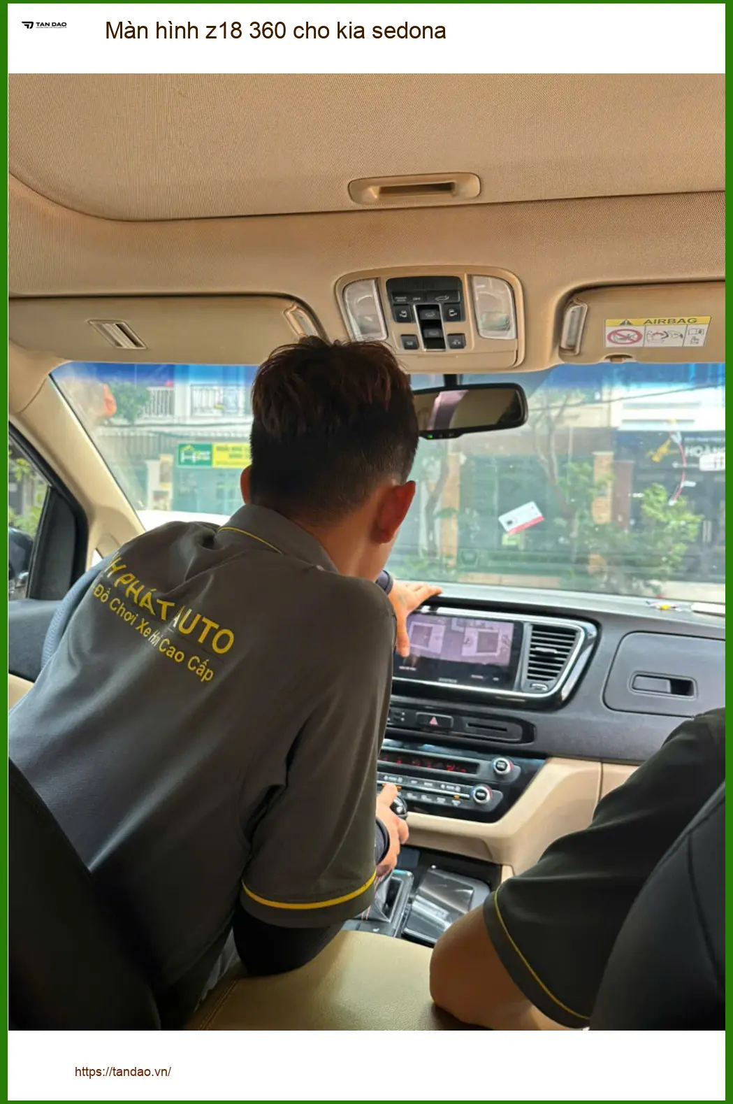 Anh Minh lắp màn hình Z18 360 cho Kia Sedona Quận Nhà Bè