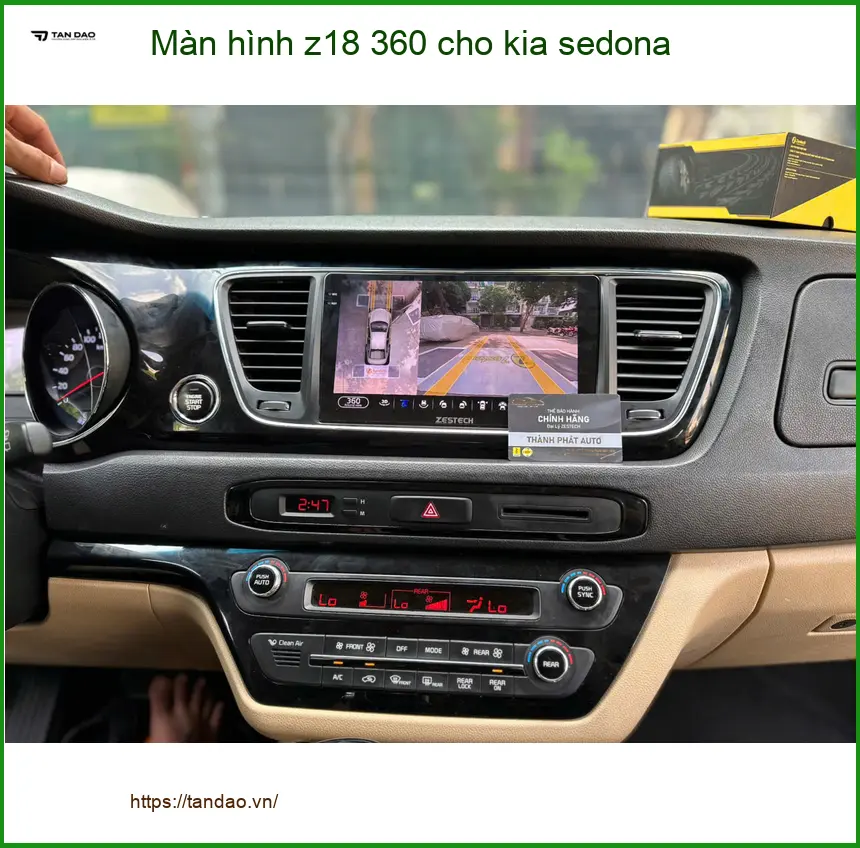 Anh Minh lắp màn hình Z18 360 cho Kia Sedona Quận Nhà Bè ảnh thực tế 2