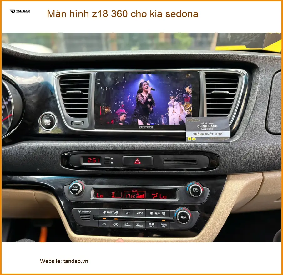 Anh Minh lắp màn hình Z18 360 cho Kia Sedona Quận Nhà Bè ảnh thực tế 4