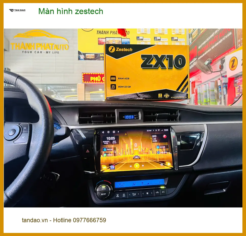 Anh Tấn lắp màn hình Zestech cho VinFast Lux A2.0 tại Quận 5 ảnh thực tế 3