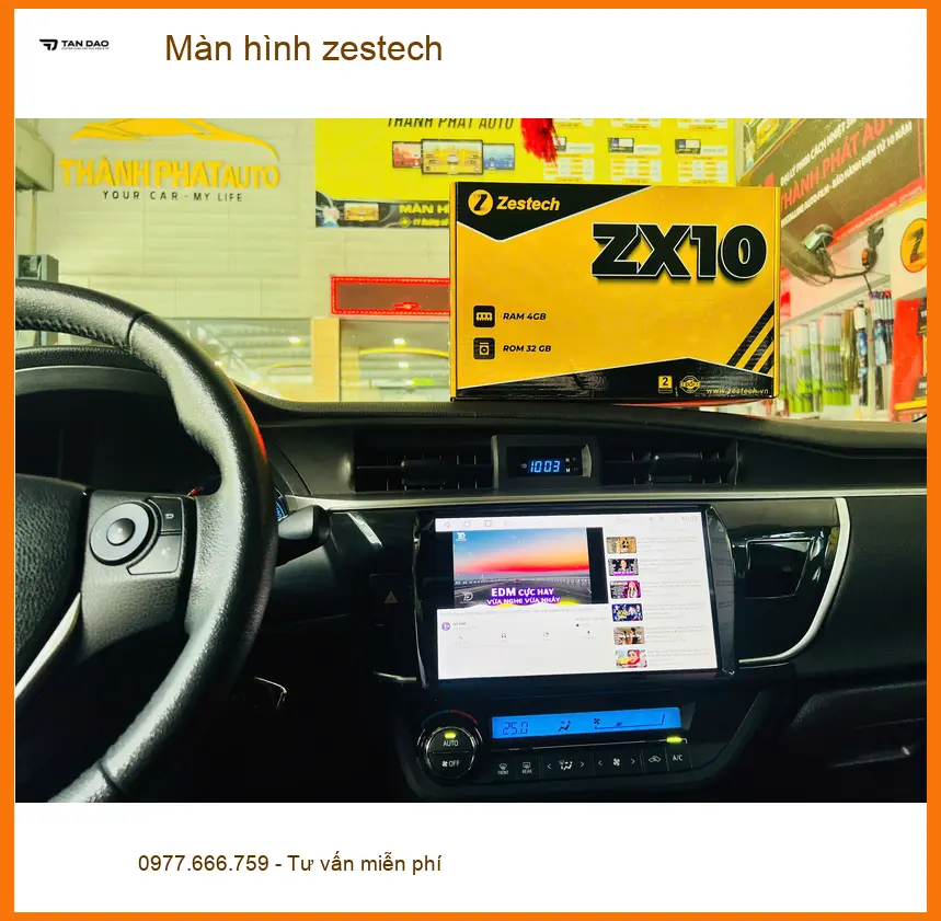 Anh Tấn lắp màn hình Zestech cho VinFast Lux A2.0 tại Quận 5 ảnh thực tế 4