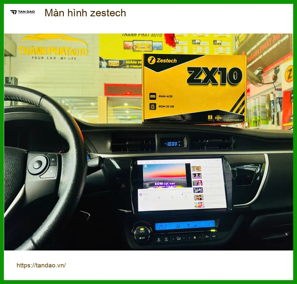 Chị Thư nâng cấp màn hình Zestech Kia Carnival ở Quận Gò Vấp để xem YouTube ảnh thực tế 4
