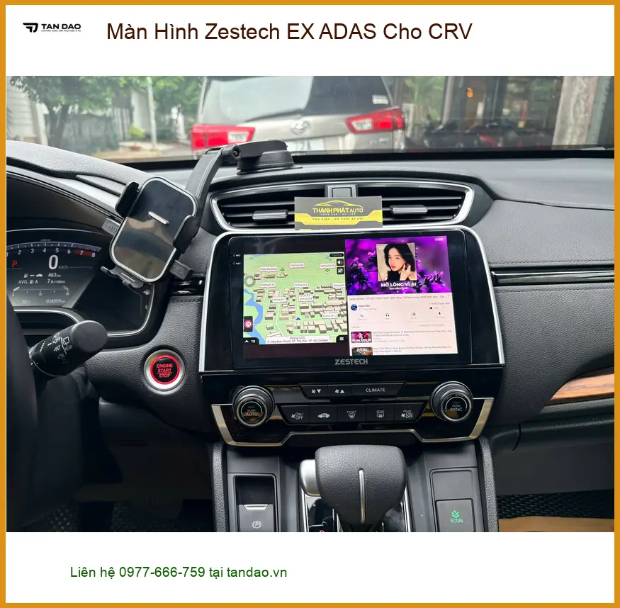 Anh Quang Minh lắp Màn Hình Zestech EX ADAS cho CRV tại Quận Tân Phú có ADAS ảnh thực tế 2