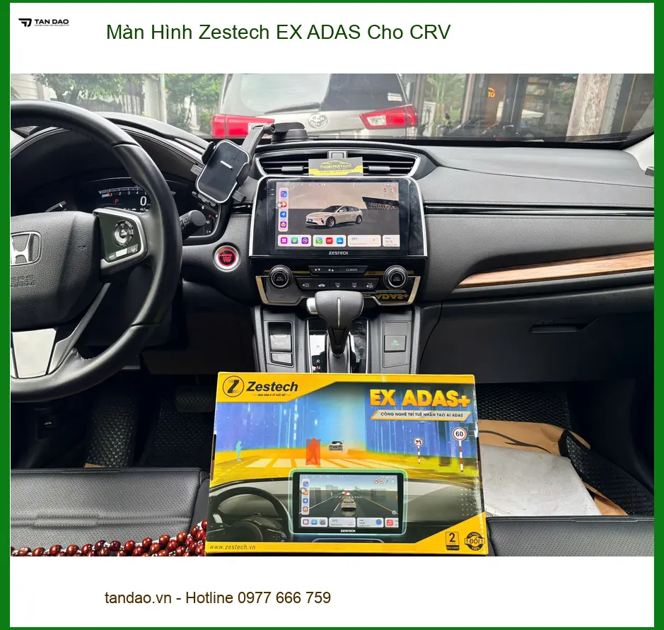 Anh Bằng lắp màn hình Zestech EX ADAS cho CRV tại Gò Vấp an toàn hơn ảnh thực tế 3