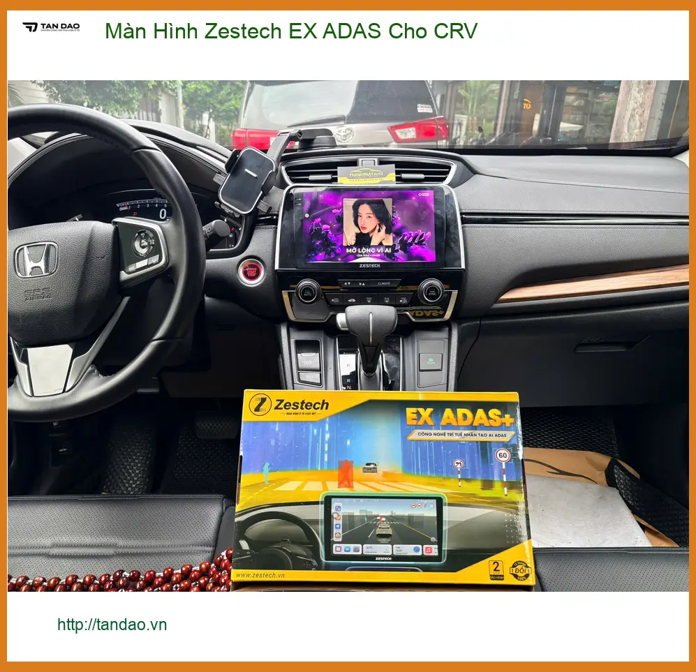 Anh Quang Minh lắp Màn Hình Zestech EX ADAS cho CRV tại Quận Tân Phú có ADAS ảnh thực tế 4