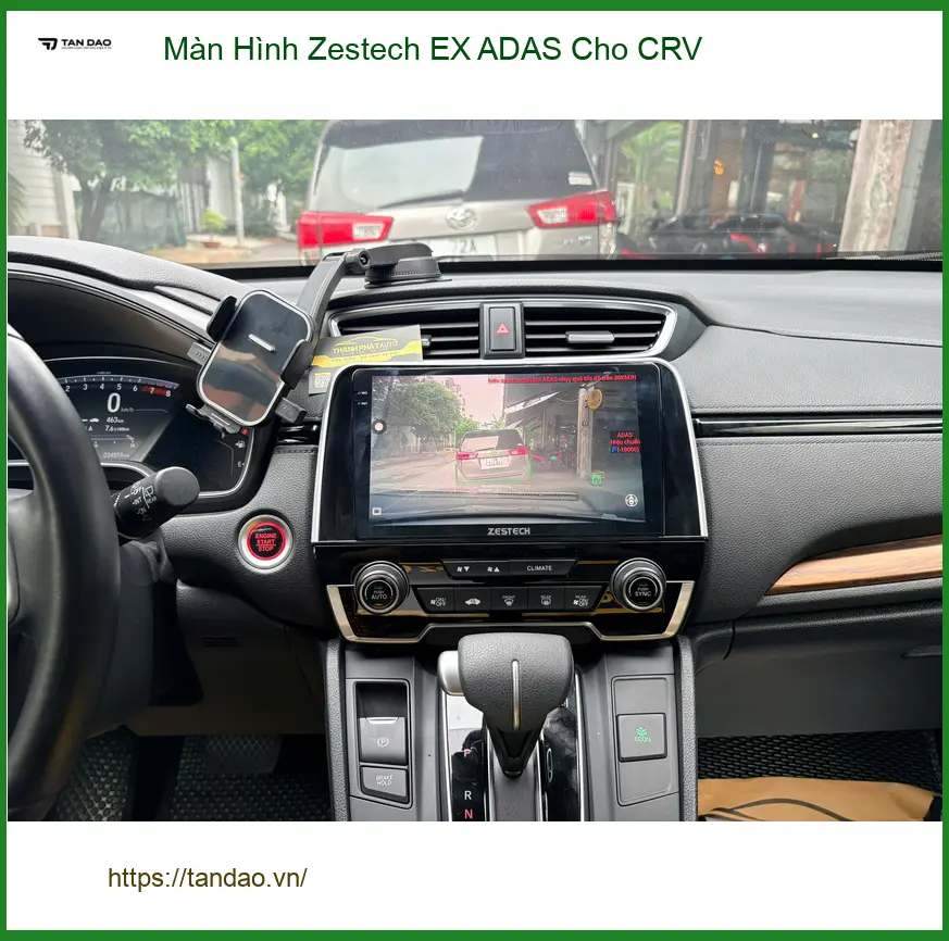 Anh Thành lắp Màn Hình Zestech EX ADAS cho CRV tại Quận 5 để nâng cao trải nghiệm lái an toàn và hiện đại ảnh thực tế 2