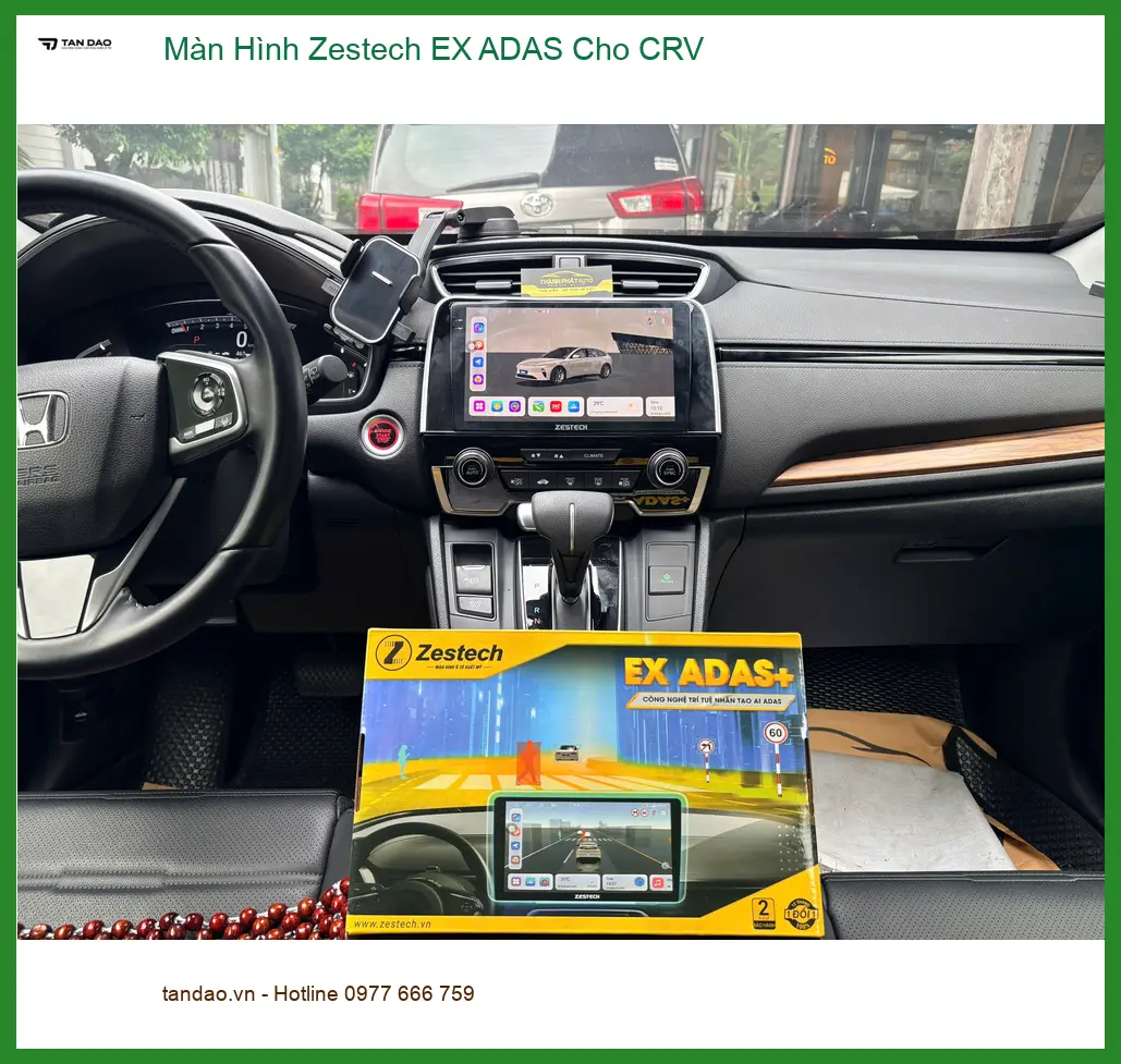 Anh Thành lắp Màn Hình Zestech EX ADAS cho CRV tại Quận 5 để nâng cao trải nghiệm lái an toàn và hiện đại ảnh thực tế 5