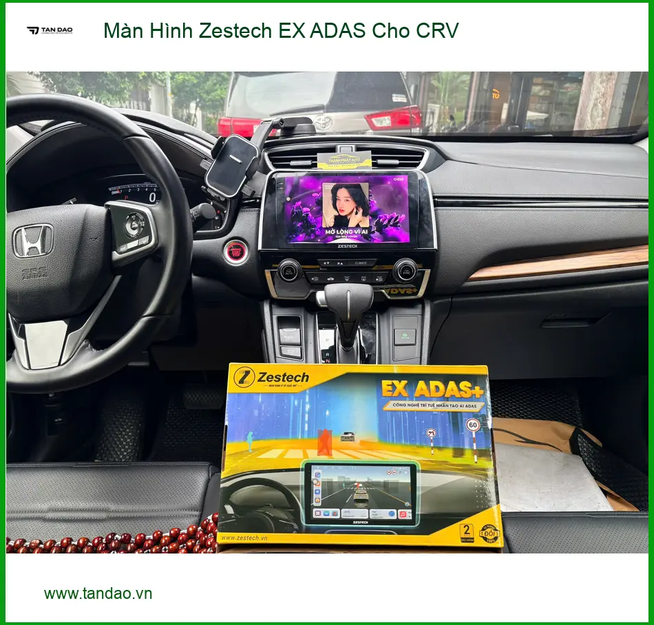 Anh Tấn nâng cấp Màn Hình Zestech EX ADAS cho CRV tại Quận 1 để hỗ trợ lái an toàn ảnh thực tế 2