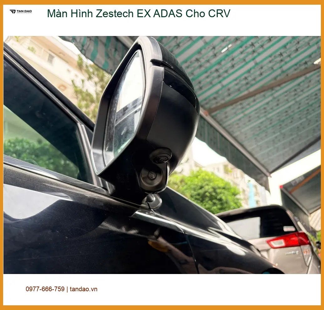 Bác An lắp Màn Hình Zestech EX ADAS cho CRV tại Cần Giờ ảnh thực tế 4