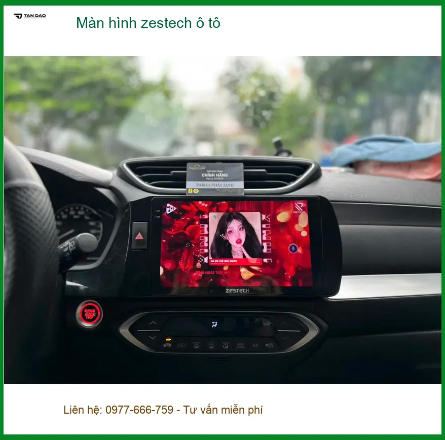 Chú Phong nâng cấp màn hình Zestech ô tô cho Hyundai Santa Fe tại Quận Thủ Đức ảnh thực tế 2