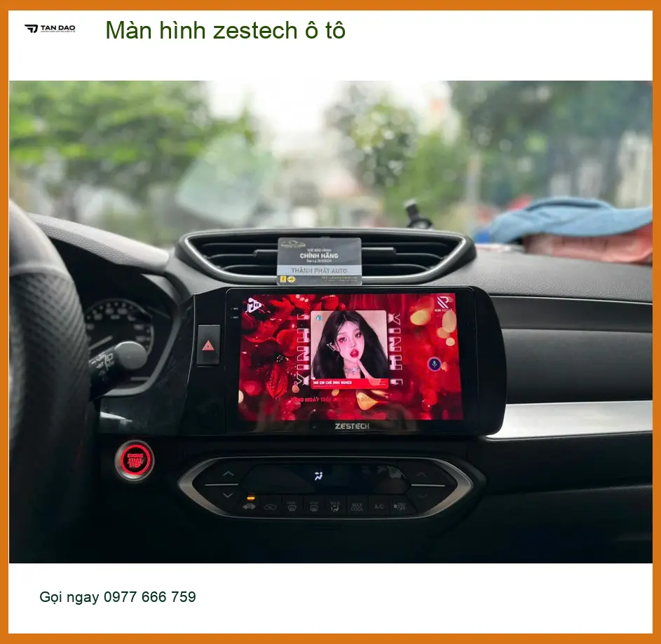 Chị Thùy lắp Màn hình Zestech ô tô cho Hyundai Creta tại Quận Nhà Bè để tiện đường đi làm ảnh thực tế 4