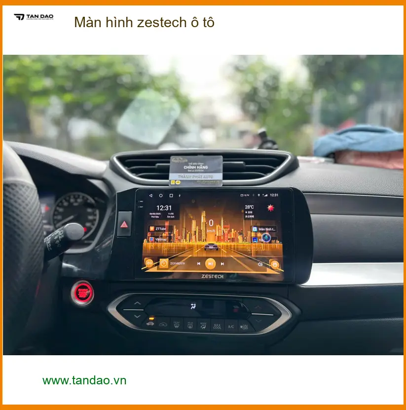 Anh Hải lắp màn hình Zestech cho xe Hyundai ở Củ Chi để nâng tầm trải nghiệm. ảnh thực tế 5