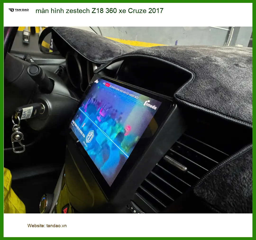Anh Tuấn Kiệt lắp màn hình Zestech Z18 360 Cruze 2017 ở Nhà Bè ảnh thực tế 2