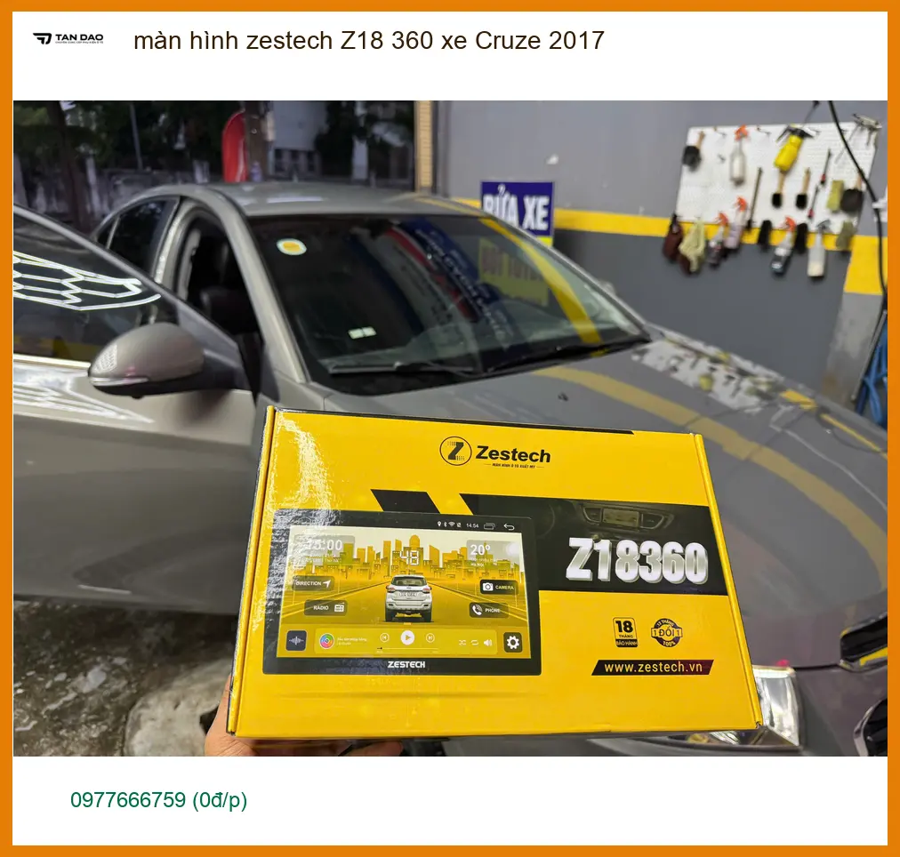 Anh Kiên lắp màn hình Zestech Z18 360 cho Cruze 2017 ở Quận 2 ảnh thực tế 2