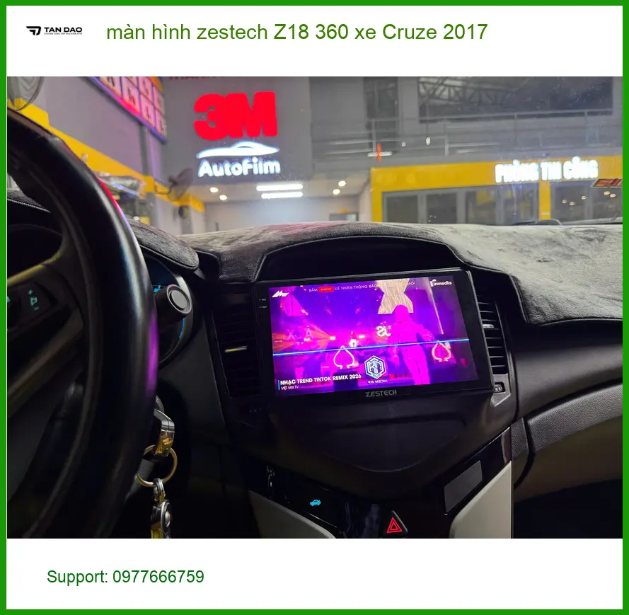 Anh Kiên lắp màn hình Zestech Z18 360 cho Cruze 2017 ở Quận 2 ảnh thực tế 3