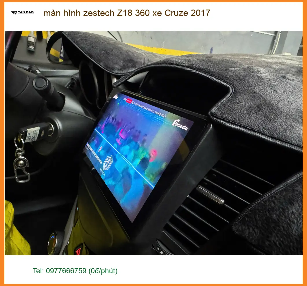 Anh Kiên lắp màn hình Zestech Z18 360 cho Cruze 2017 ở Quận 2 ảnh thực tế 4