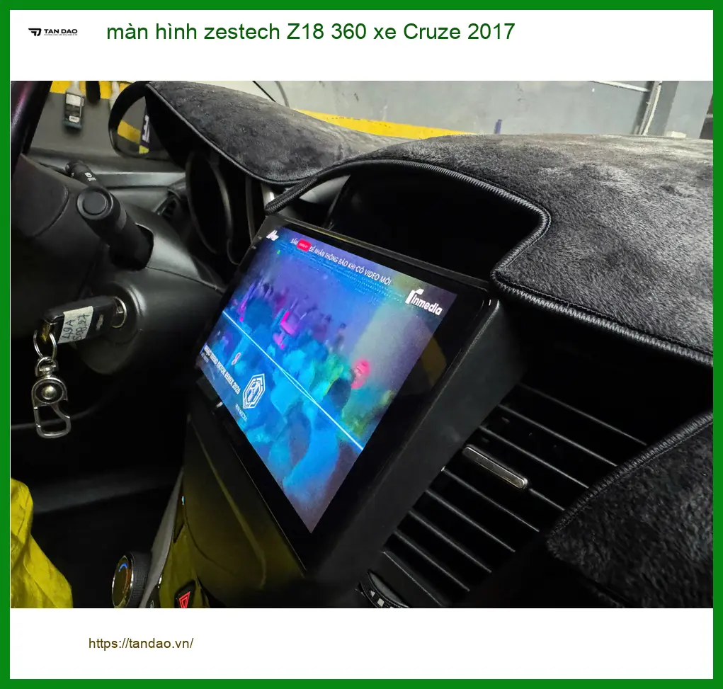 Anh Tuấn Khải nâng cấp màn hình Zestech Z18 360 cho Cruze 2017 tại Gò Vấp vì màn zin đã lỗi thời ảnh thực tế 3