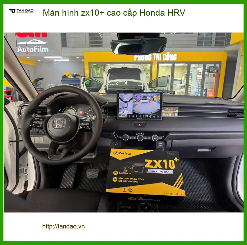 Anh Khang lắp màn hình ZX10+ cao cấp Honda HRV tại Quận Phú Nhuận ảnh thực tế 2