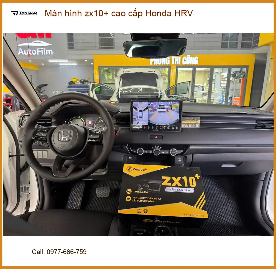 Anh Khang nâng cấp màn hình ZX10+ cao cấp Honda HRV tại Quận Tân Phú ảnh thực tế 4