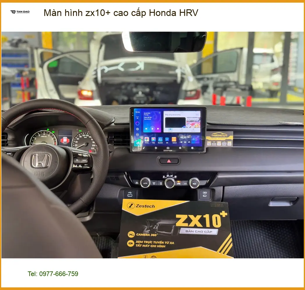 Anh Phát nâng cấp Màn hình ZX10+ cao cấp Honda HRV ở Hóc Môn ảnh thực tế 3