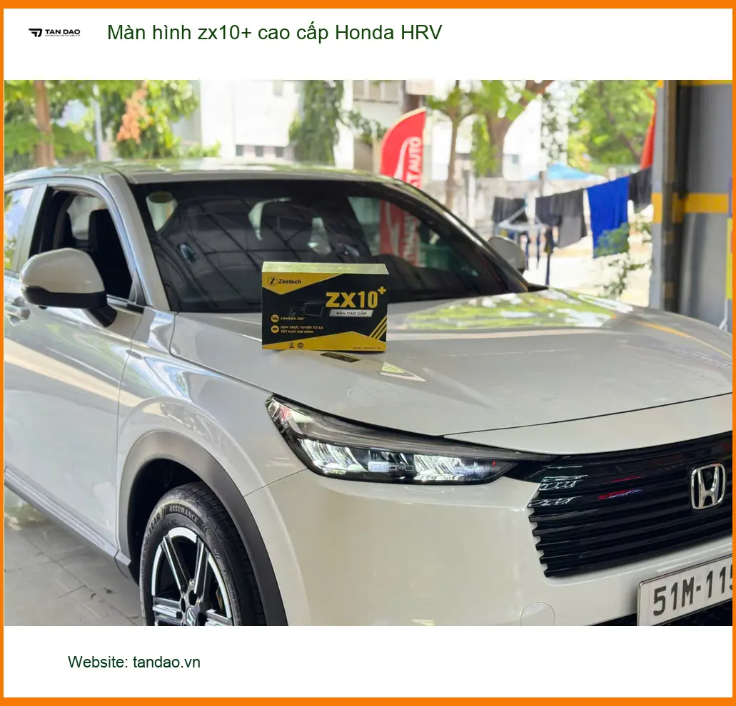 Chị Bích lắp màn hình ZX10+ cao cấp Honda HRV tại Quận 6 an tâm
