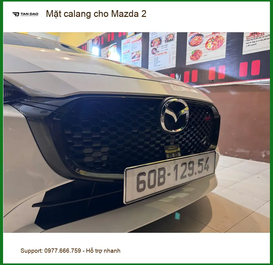 Anh Kiệt độ Mặt calang cho Mazda 2 tại Quận 9 để xe thêm phần cá tính ảnh thực tế 2