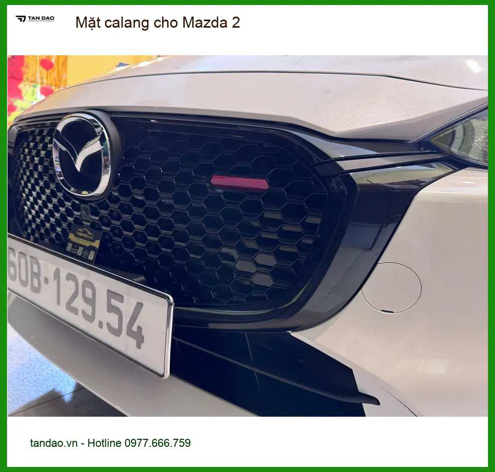 Anh Tấn lắp mặt calang mới cho Mazda 2 tại Quận Thủ Đức để xe trông mạnh mẽ hơn ảnh thực tế 2