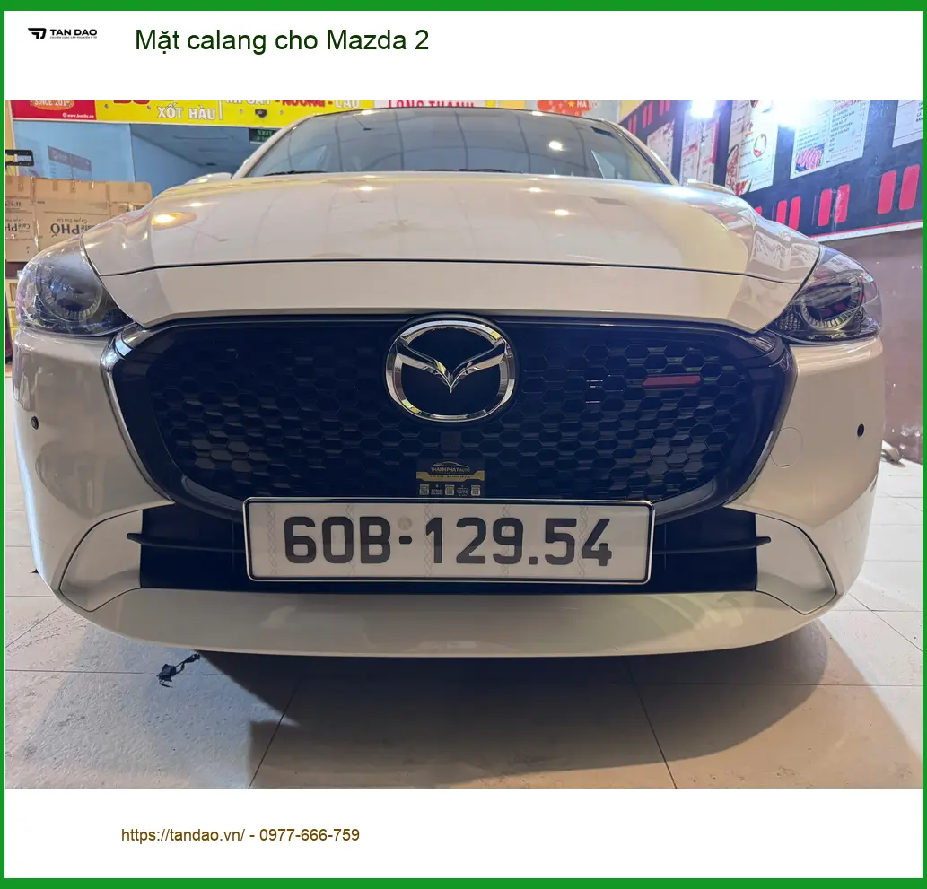 Anh Tấn lắp mặt calang mới cho Mazda 2 tại Quận Thủ Đức để xe trông mạnh mẽ hơn ảnh thực tế 4