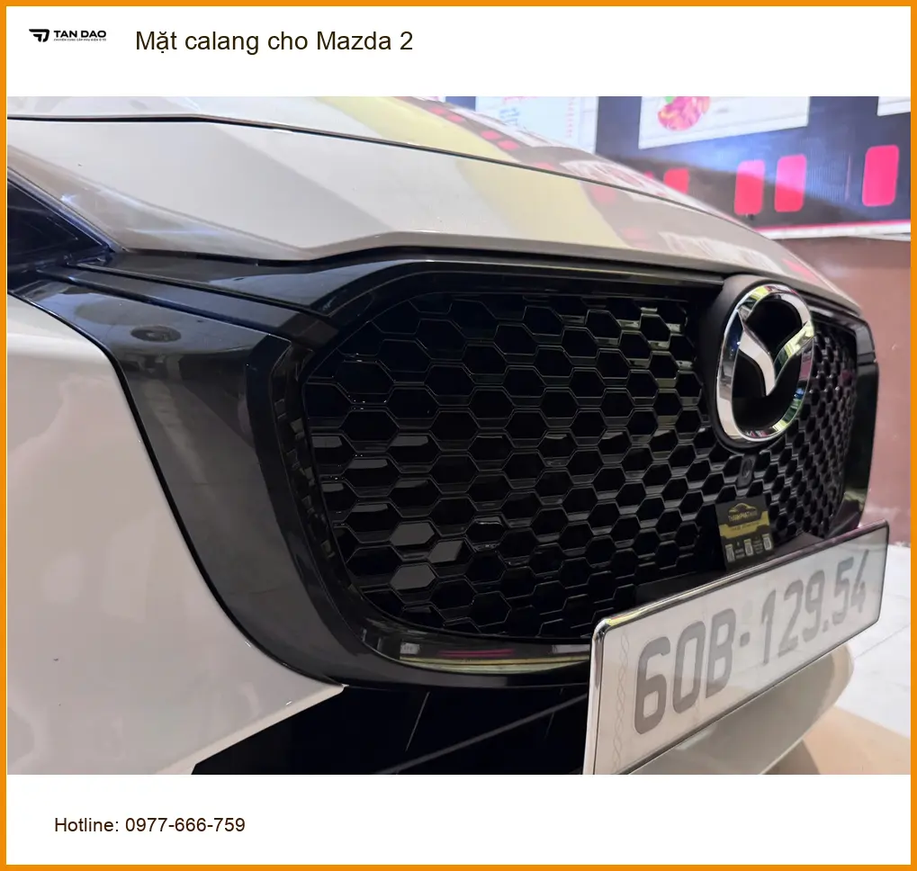 Anh Cường lắp mặt calang thể thao cho Mazda 2 để xe mới mẻ hơn tại Quận 4 ảnh thực tế 2