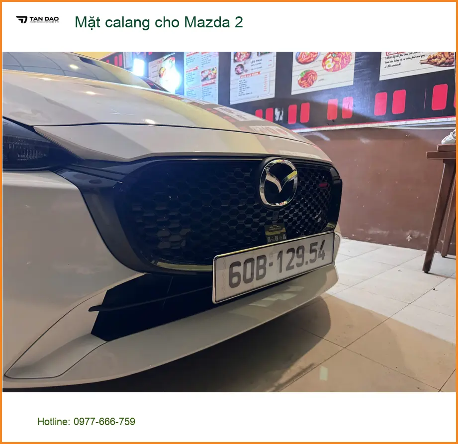 Anh Cường lắp mặt calang thể thao cho Mazda 2 để xe mới mẻ hơn tại Quận 4 ảnh thực tế 3