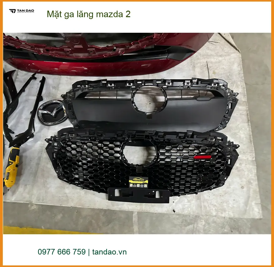 Anh Thắng độ Mặt ga lăng Mazda 2 tại Quận 2 để nâng tầm diện mạo xe ảnh thực tế 2