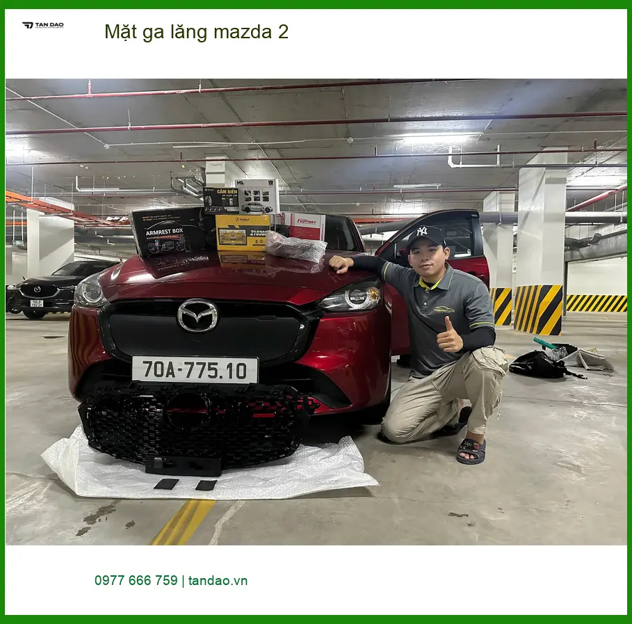 Anh Minh nâng cấp Mặt ga lăng Mazda 2 tại Quận 9 cho diện mạo xe mới mẻ ảnh thực tế 3
