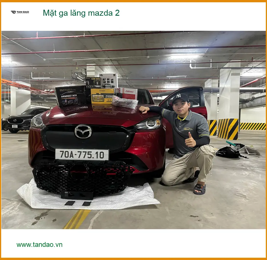 Chú Phước độ Mặt ga lăng Mazda 2 tại Quận 5 vì ga lăng cũ bị bạc màu ảnh thực tế 5