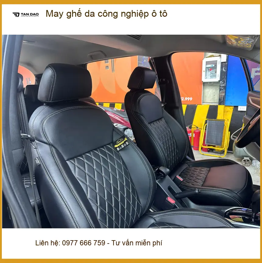 Anh Khang may ghế da công nghiệp ô tô cho Hyundai Creta tại Hóc Môn để nội thất bền đẹp hơn ảnh thực tế 4