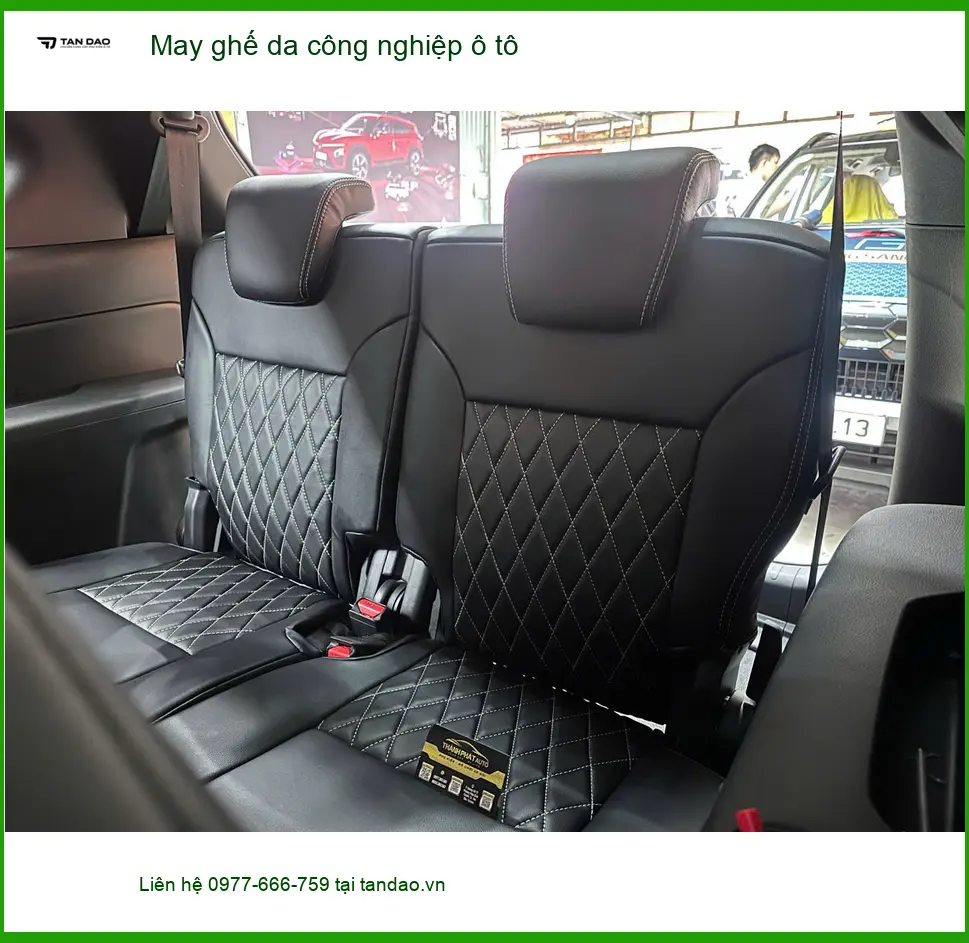 Anh Huy may ghế da công nghiệp ô tô Hyundai Creta tại Quận 9 để xe sang trọng hơn ảnh thực tế 3