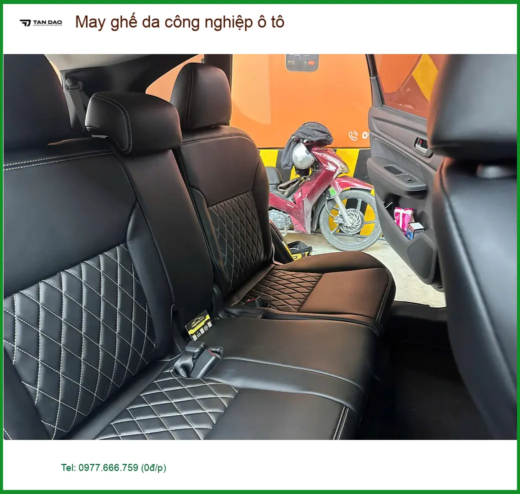 Anh Tấn Lộc may ghế da công nghiệp ô tô Quận Bình Tân để nội thất mới ảnh thực tế 3