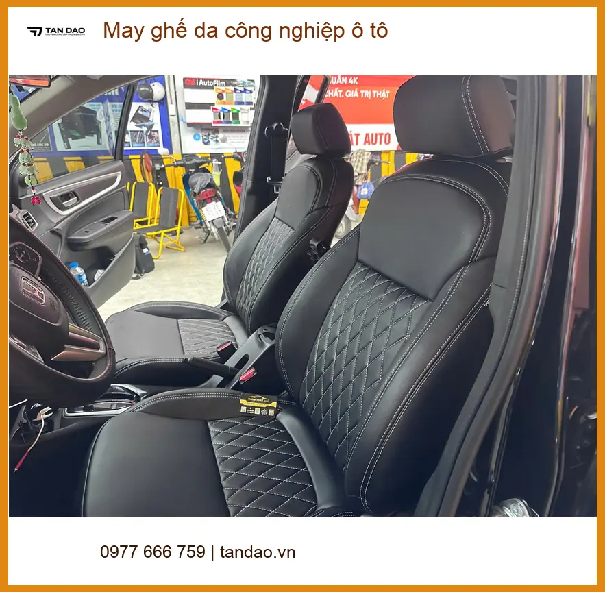 Anh Tấn Lộc may ghế da công nghiệp ô tô Quận Bình Tân để nội thất mới ảnh thực tế 4