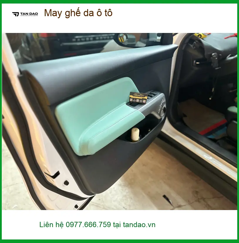 Anh Khải may ghế da ô tô Hyundai Accent ở Thủ Đức để nâng tầm nội thất