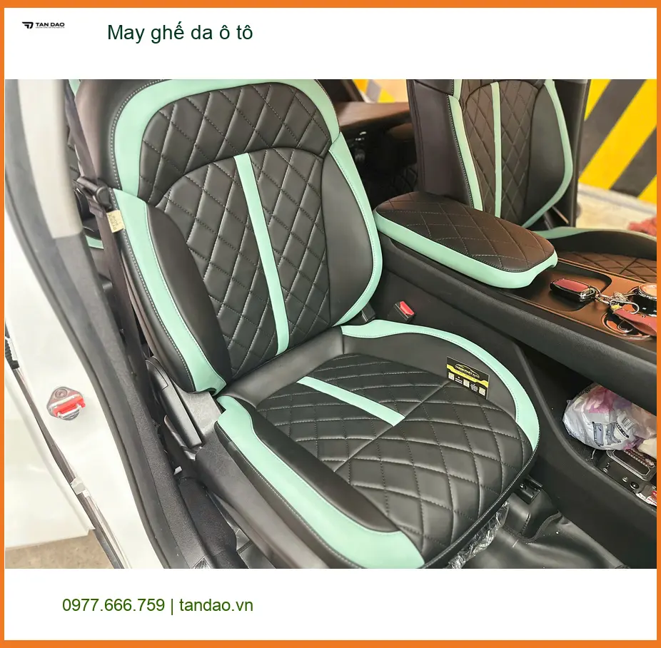 Chú Minh may ghế da ô tô Kia Carnival ở Quận Huyện Nhà Bè ảnh thực tế 2