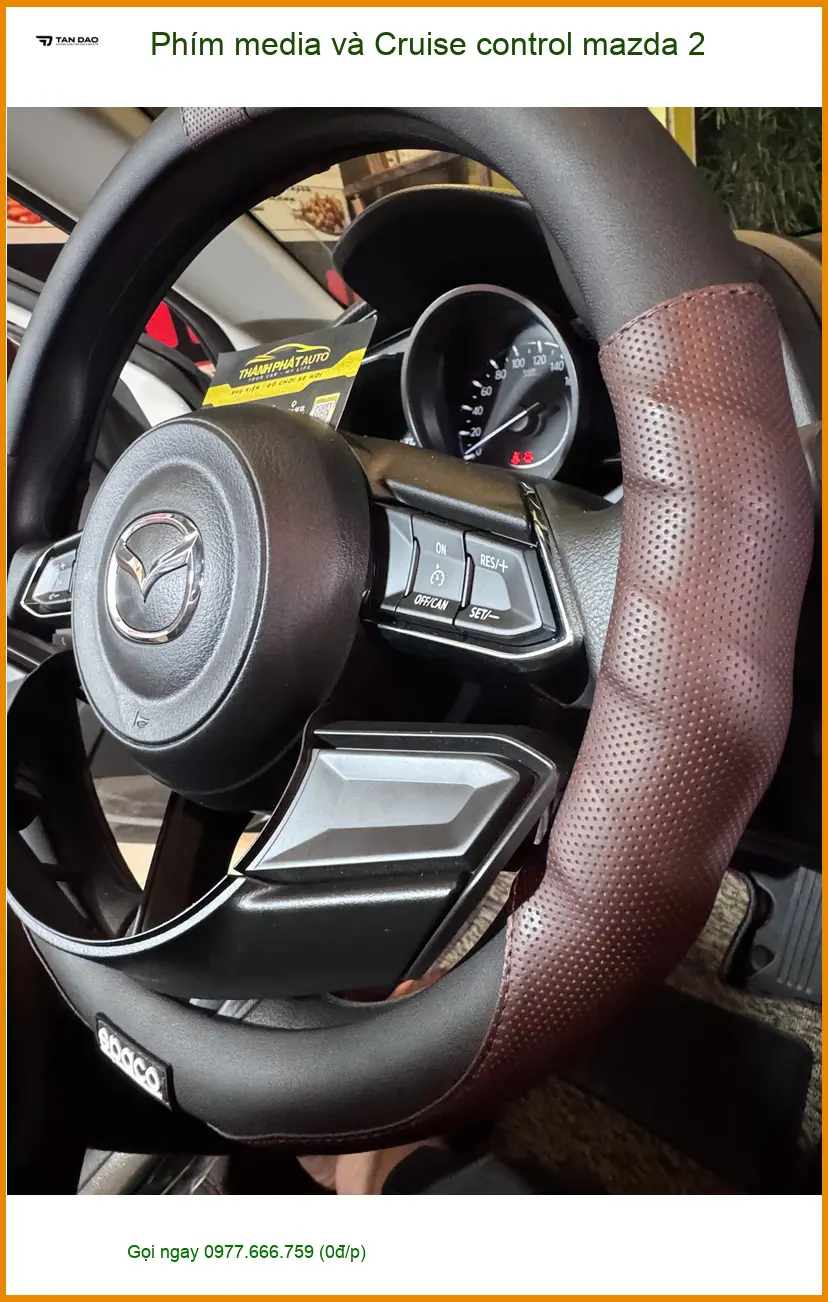 Anh Khải lắp Phím media và Cruise control Mazda 2 tại Nhà Bè để lái xe tiện hơn ảnh thực tế 3