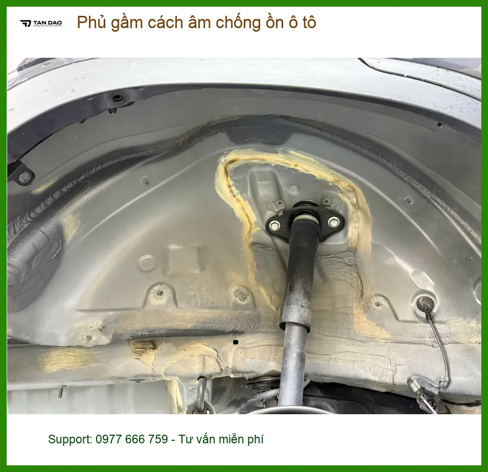 Anh Quang phủ gầm cách âm chống ồn ô tô Hyundai Creta ở Quận 2 ảnh thực tế 4