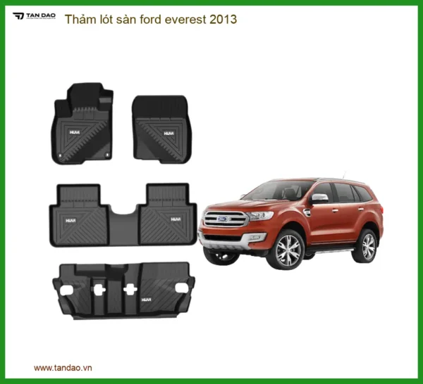 Thảm Lót Sàn Ford Everest 2013 - Trung Tâm Lắp Đặt Uy Tín TPHCM