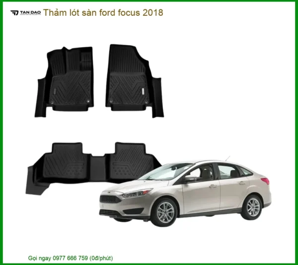 Thảm Lót Sàn Ford Focus 2018 - Địa Chỉ Lắp Đặt Uy Tín TPHCM