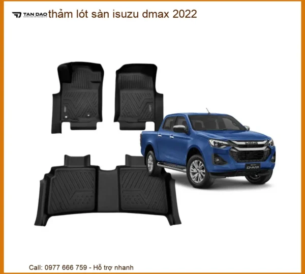 Thảm Lót Sàn Cao Cấp Isuzu Dmax 2022 - Trung Tâm Lắp Đặt Chính Hãng TPHCM