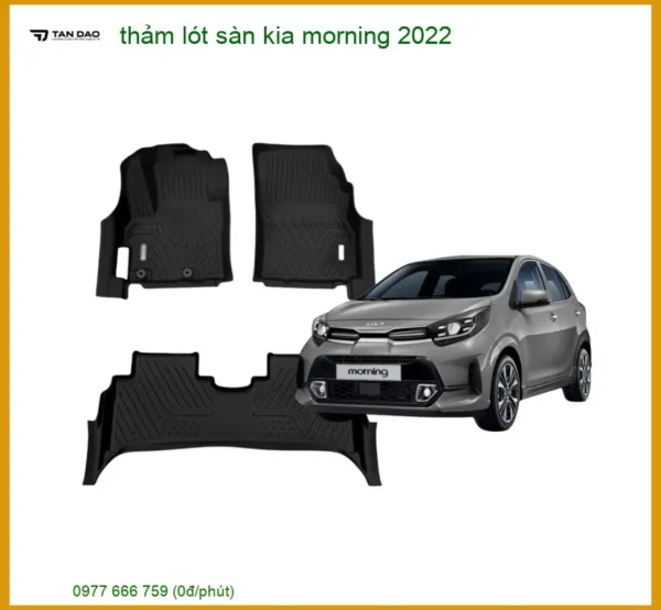Thảm Lót Sàn Kia Morning 2022 - Trung Tâm Lắp Đặt Uy Tín TPHCM