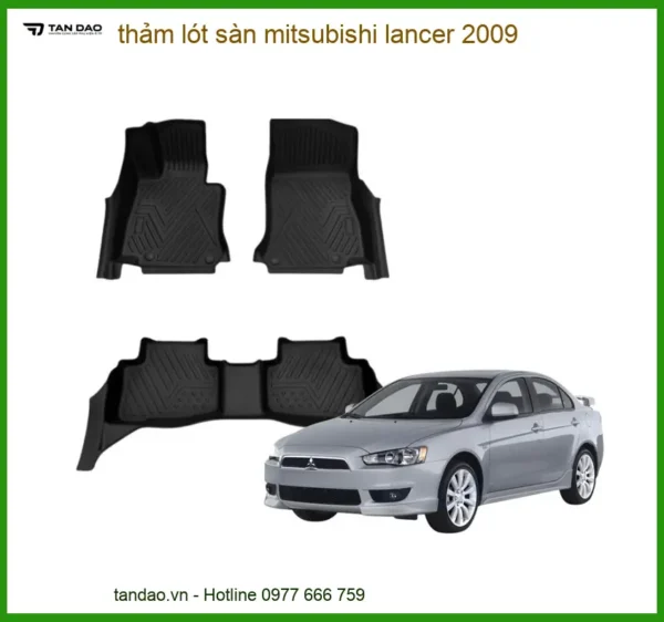 Thảm Lót Sàn Mitsubishi Lancer 2009 - Trung Tâm Lắp Đặt Chính Hãng TPHCM