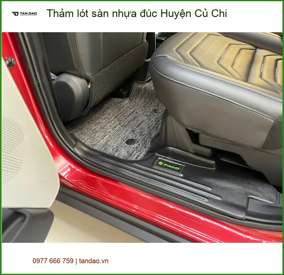 Nơi Lắp Thảm Lót Sàn Ô Tô lót sàn nhựa đúc Huyện Củ Chi - Giá Tốt TPHCM ảnh thực tế 2